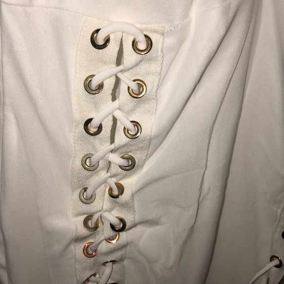 White tie up dress - Picture 4 of 4